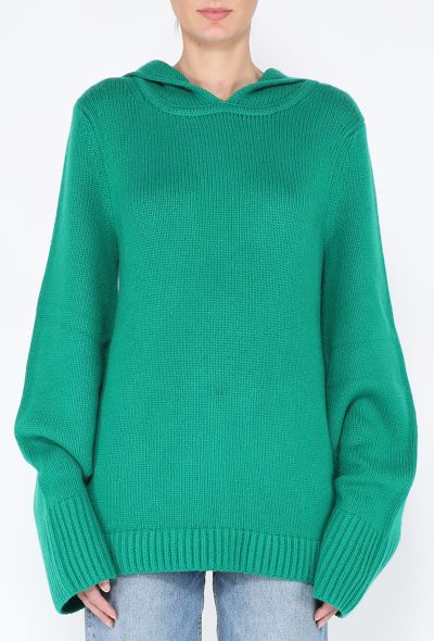 Khaite 2021 Elodie Cashmere Hooded Sweater - 1
