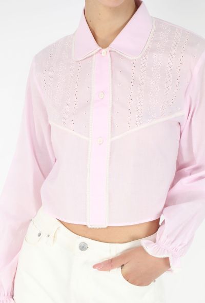 Prada 2025 Batiste Broderie Anglaise Shirt - 1