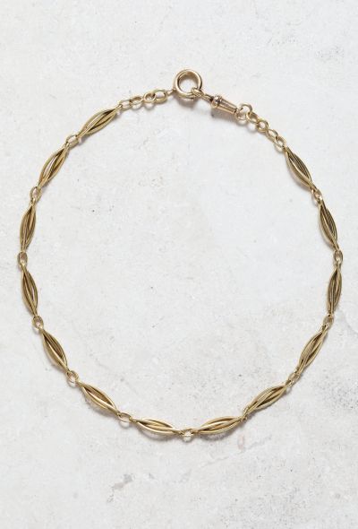                                         Antique 18k Yellow Gold Chain Necklace-1