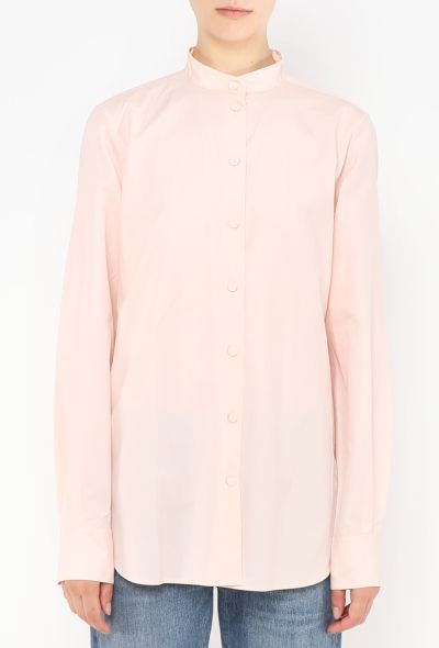 Céline Collarless Cotton Tunic - 1