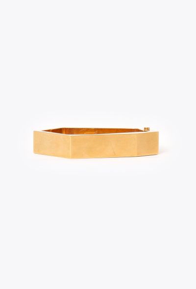 Céline Geometric Brass ID Bracelet - 2