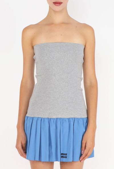 Miu Miu Jersey Pleated Mini Dress, 2025 - 2