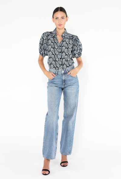 Prada 2016 Floral Printed Silk Blouse - 2