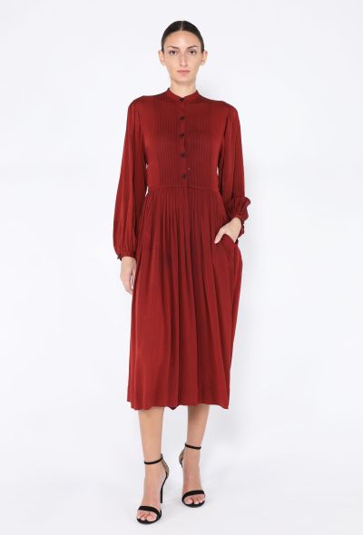 '70s Pleated Day Dress - 2