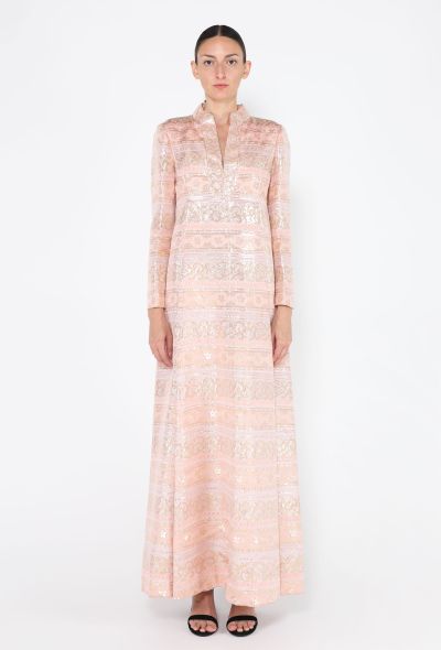 Malcom Starr 1960s Brocade Lamé Gown - 2