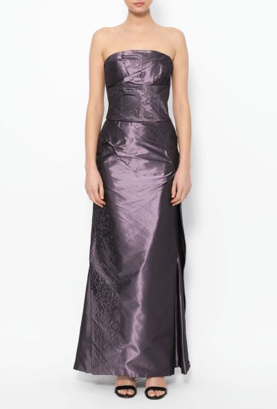                             Couture 1999 Embossed Silk Ensemble - 2