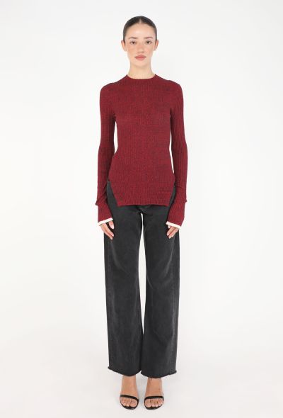 Céline 2015 Herringbone Ribbed Top - 2