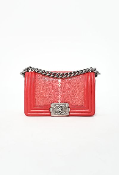 Chanel Galuchat Mini Boy Bag - 1