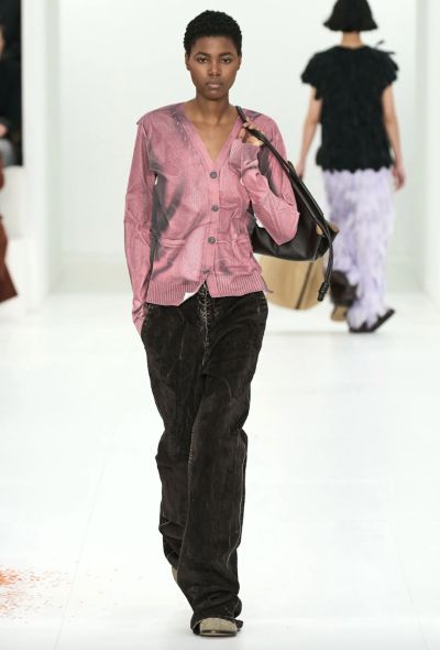 Loewe F/W 2023 Crushed Velvet Jeans - 2