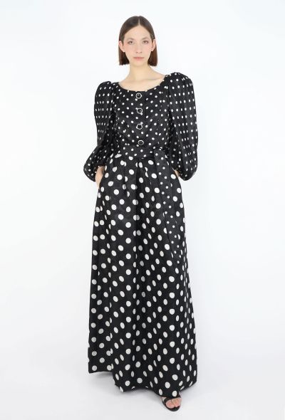 Saint Laurent Haute Couture Spring 1992 Polka Dot Gown - 1