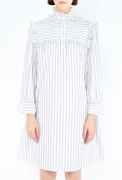 Céline Striped Ruffled Linen Dress, 2020 - 2
