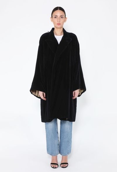 Jean Paul Gaultier '90s Velvet Wrap Opera Coat - 1