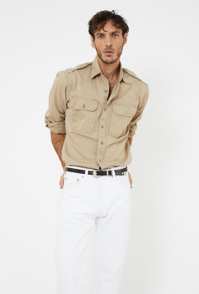 Men's Vintage 1960s Épaulette Military Overshirt - 2