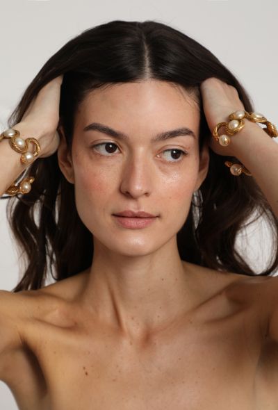 Chanel 1993/94 Bourgeois Pearl Bangle Set - 1 Chanel 1993/94 Bourgeois Pearl Bangle Set - 1