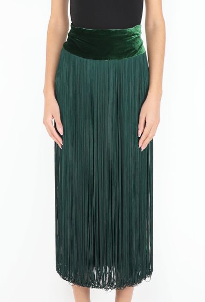 Jean Paul Gaultier Fall 2006 Velvet Fringe Skirt - 2