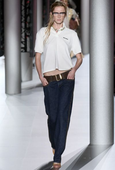 Miu Miu Cotton Piqué Polo, S/S 2024 - 2