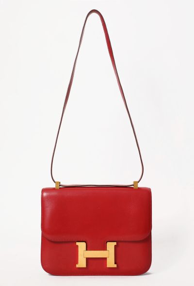 Hermès Vintage Rouge Vif Box Constance 23 - 2