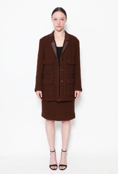                                         1998 Tweed Wool Skirt-2