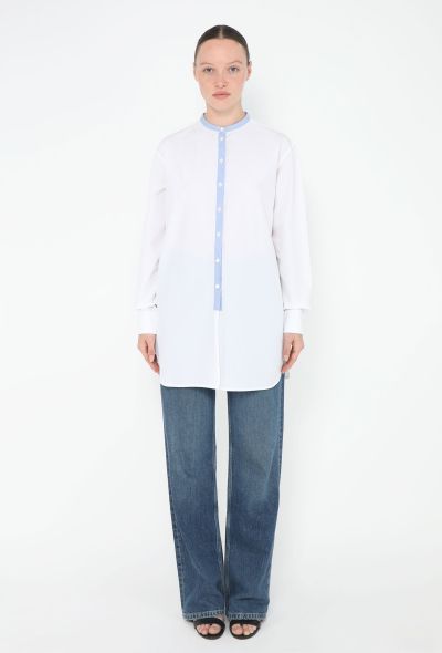 Céline Bicolor Cotton Tunic Top - 2