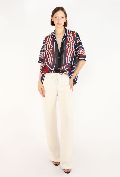 Hermès Voile Canoe Pareo Graphic Tunic, 2023 - 2