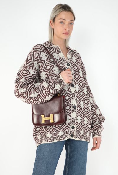 Hermès Vintage Burgundy Box Constance 23 - 2