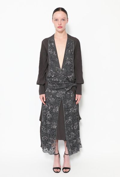                             F/W 2018 Sequin Lace Dress - 1