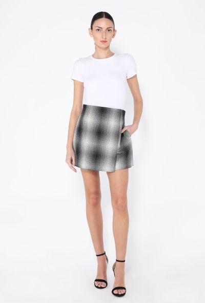 Dior F/W 2020 Plaid Overlay Miniskirt - 1