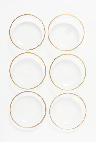                                         Set of 6 Vintage Gold Trim Bowls-2