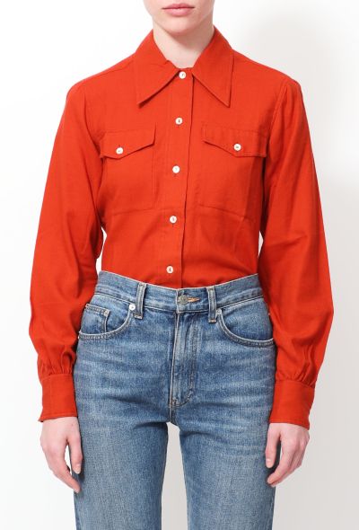                                         Vintage Rust Twill Shirt-1