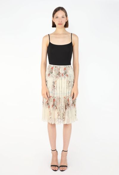 Hermès 2009 'Finish' Printed Chiffon Skirt - 1