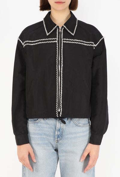 Prada Embellished Trim Bomber Jacket, 2015 - 1
