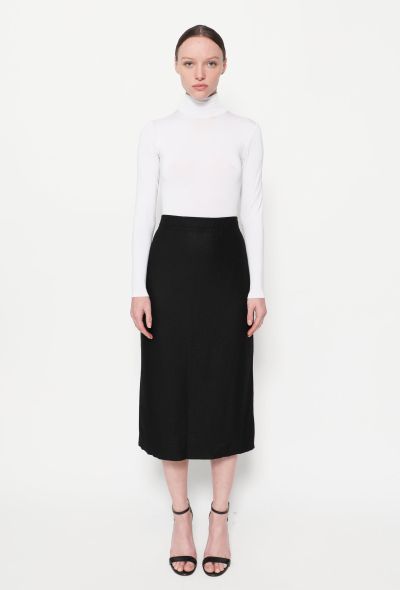                                         High-Waisted Wool Skirt-1