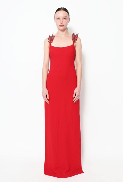 Valentino Embellished Butterfly Crêpe Gown - 1
