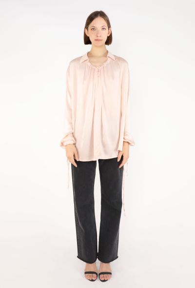 Ann Demeulemeester Corduroy Vest & Blouse Ensemble, 1990s - 2