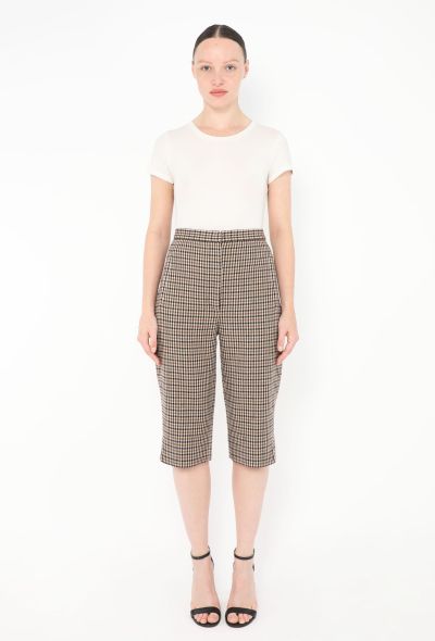 Khaite 2019 Ruby Flared Checkered Shorts - 1 Khaite 2019 Ruby Flared Checkered Shorts - 1