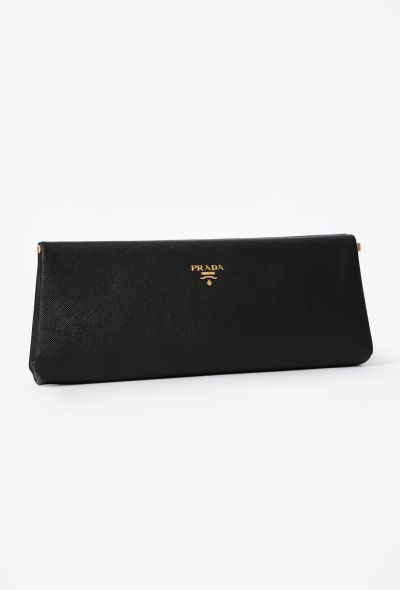 Prada Saffiano East-West Frame Clutch - 2