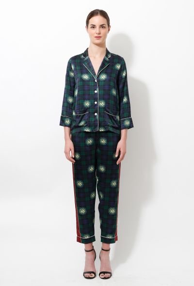                                         Plaid Floral Pyjama -1