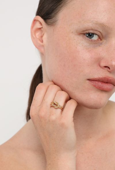 Hermès 18k Yellow Gold Audierne Ring - 2 Hermès 18k Yellow Gold Audierne Ring - 2