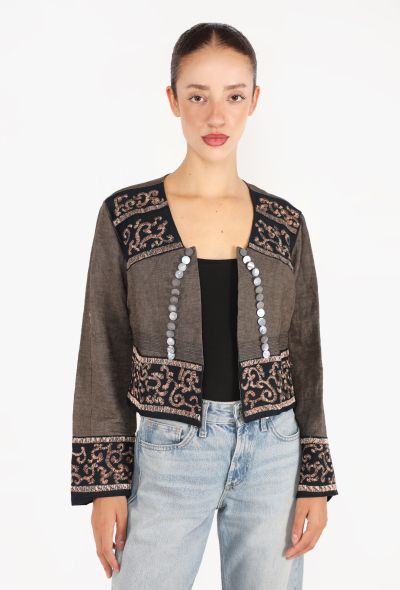 Dries Van Noten Embroidered Linen Jacket, S/S 2006 - 1