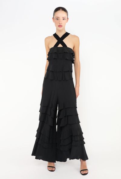 Sonia Rykiel S/S 2015 Silk Ruffled Jumpsuit - 1