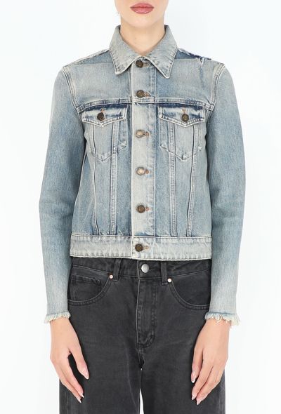 Saint Laurent 2019 Stone-Washed Denim Jacket - 1