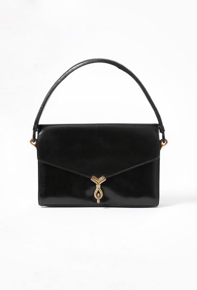 Hermès '70s Black Box Cordeau Bag - 1