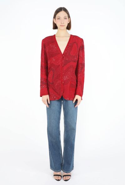 Emanuel Ungaro Vintage Tambour Hand-Embroidered Jacket - 2