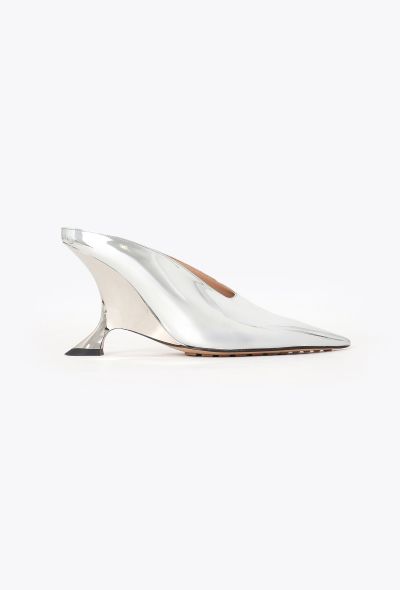 Bottega Veneta Pre-Fall 2024 Metallic Punta Mules - 1