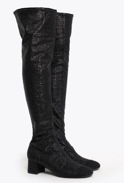 Chanel Iridescent Thigh-High Boots - 1 Chanel Iridescent Thigh-High Boots - 1