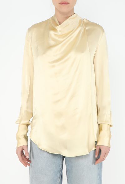 Céline S/S 2013 Charmeuse Lavallière Blouse - 1