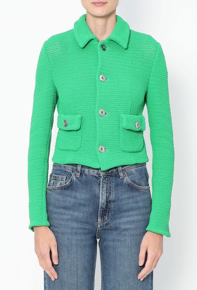 Bottega Veneta S/S 2021 Cropped Woven Jacket - 1 Bottega Veneta S/S 2021 Cropped Woven Jacket - 1