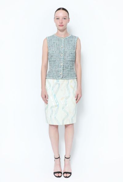 Chanel S/S 2012 Tweed Leather Dress - 1