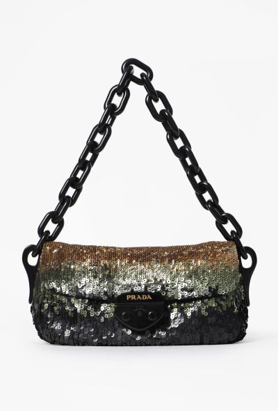 Prada Small Sequin Dégradé Shoulder Bag - 1