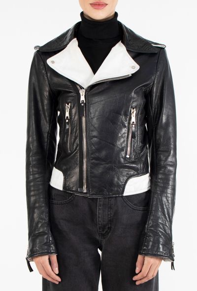 Balenciaga S/S 2007 Bicolor Biker Jacket - 1